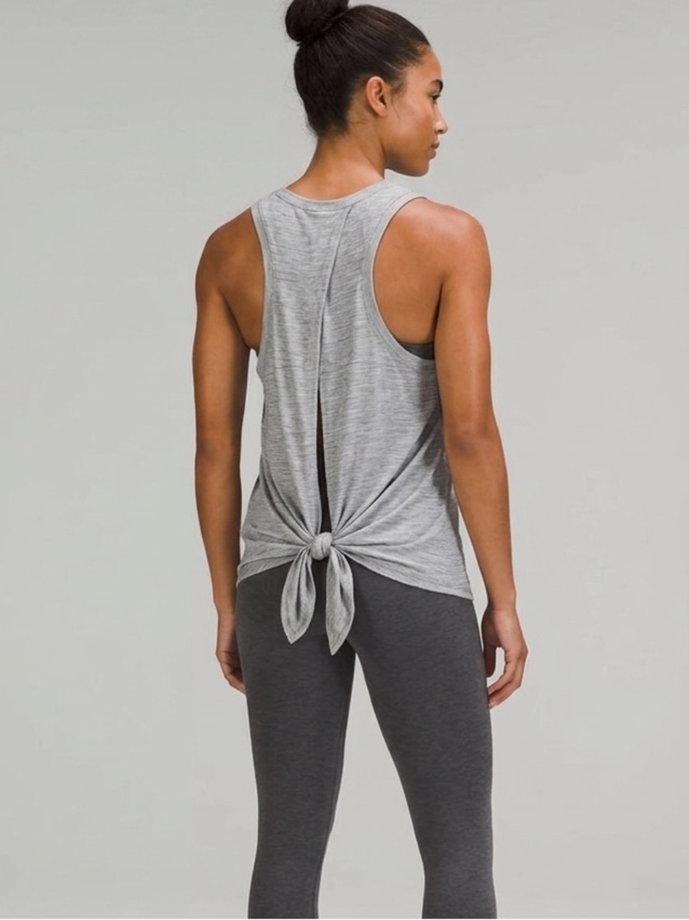 lululemon athletica Heather Gray Sleeveless Tank Dress